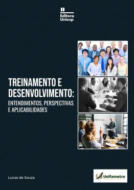 Capa do livro Treinamento e Desenvolvimento: entendimentos, perspectivas e aplicabilidades