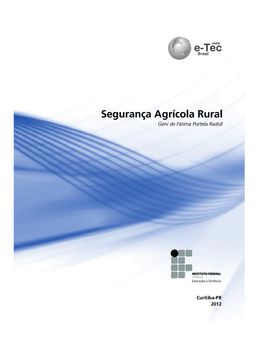 Capa do livro Segurança Agrícola Rural